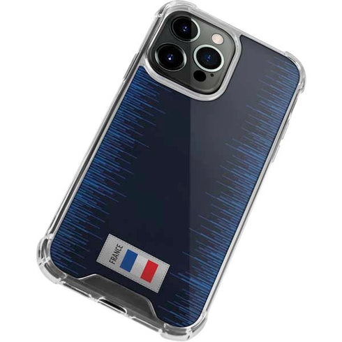France Soccer Flag iPhone 14 Pro Clear Case